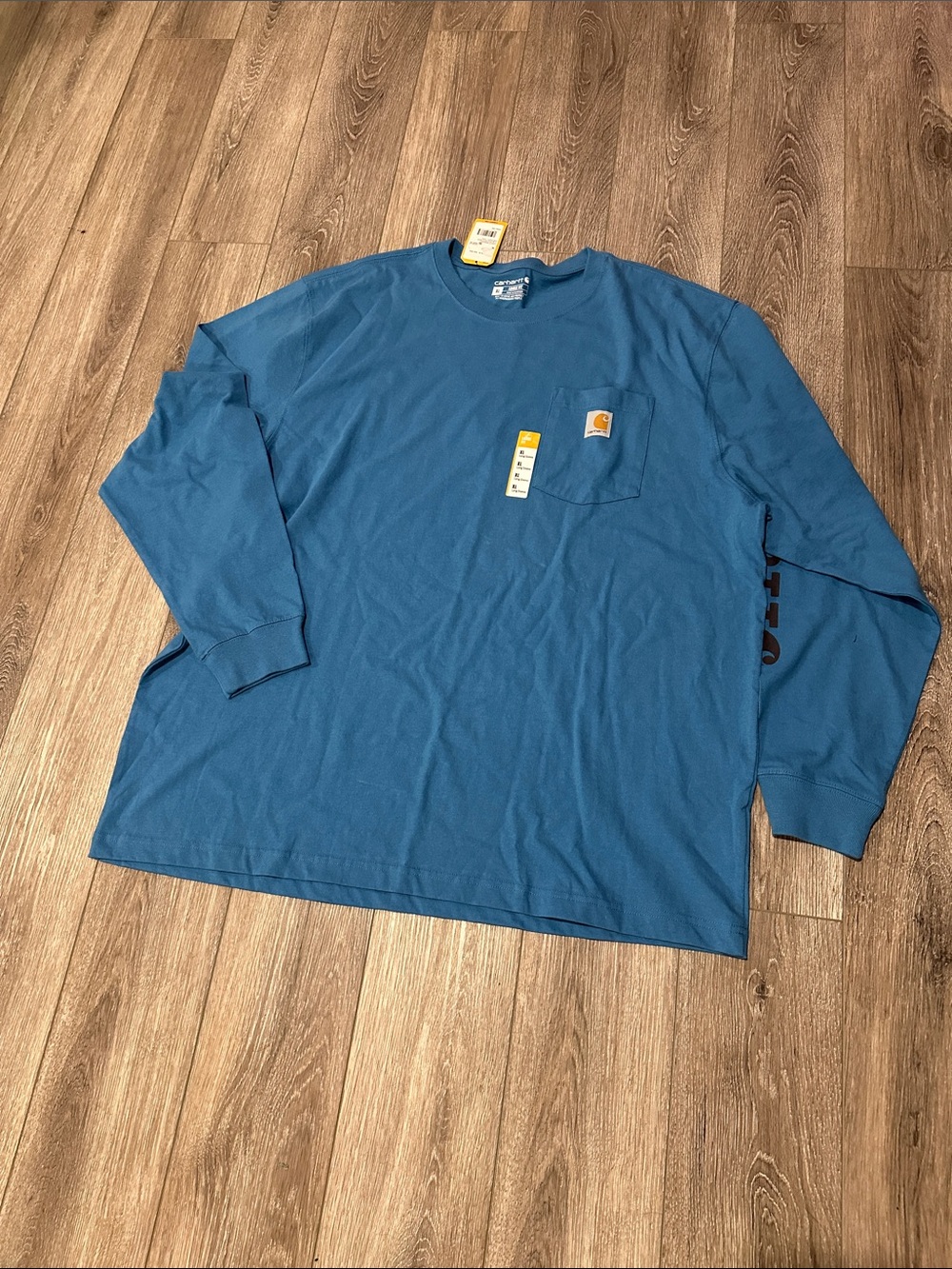 Carhartt Men’s Long Sleeve Pocket Tee - Blue